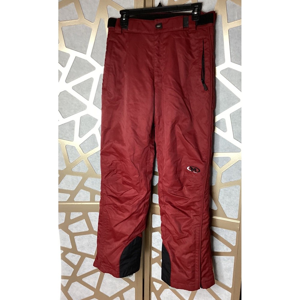 Marker Snow Ski Board Pants Size S Red  Adjustable Waist Insulated Dermizax